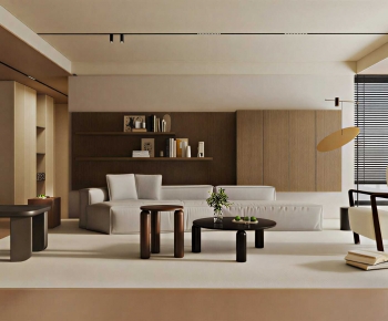 Wabi-sabi Style A Living Room-ID:917810926