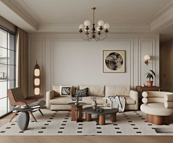 Modern A Living Room-ID:863642935