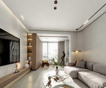 Modern A Living Room-ID:802776106