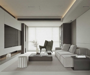 Modern A Living Room-ID:982745898