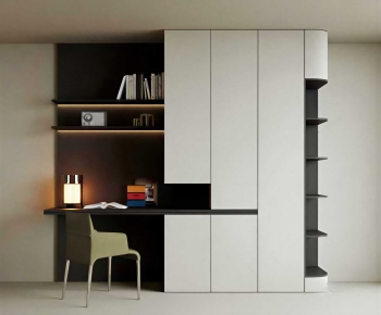 Modern Computer Desk And Chair-ID:878551966