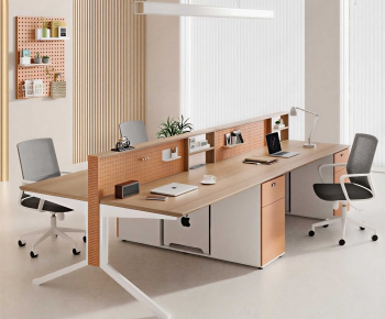 Modern Office Desk And Chair-ID:594505073