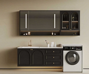 French Style Laundry Cabinet-ID:611178969