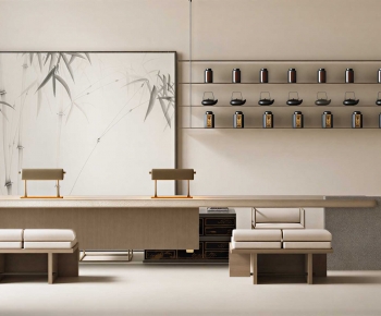 New Chinese Style Tea Tables And Chairs-ID:625610115