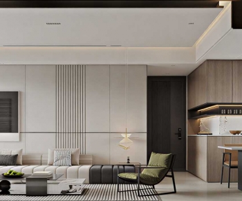 Modern A Living Room-ID:869389062