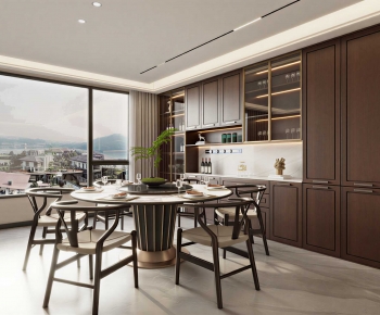 New Chinese Style Dining Room-ID:486716995