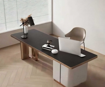 Modern Computer Desk And Chair-ID:321950989