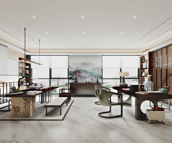 New Chinese Style Manager's Office-ID:356287961