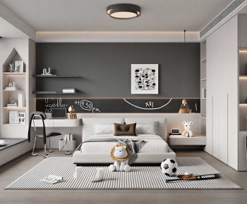 Modern Boy's Room And Son's Room-ID:384548908