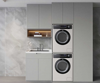 Modern Laundry Cabinet-ID:553782942