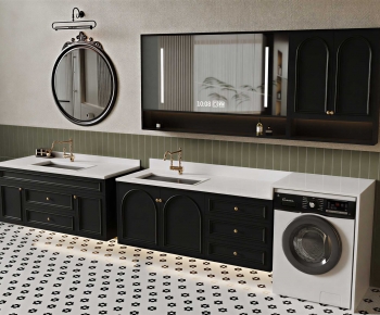 French Style Bathroom Cabinet-ID:855705989