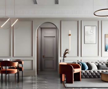 Modern A Living Room-ID:137221102