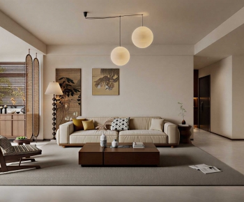 Wabi-sabi Style A Living Room-ID:484709989