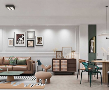 Modern A Living Room-ID:906425007