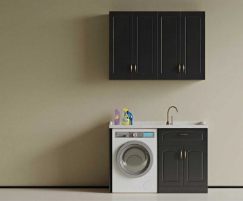 Modern Laundry Cabinet-ID:415369039