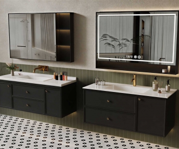 French Style Bathroom Cabinet-ID:254839901