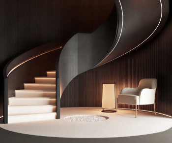 Modern Rotating Staircase-ID:407869836