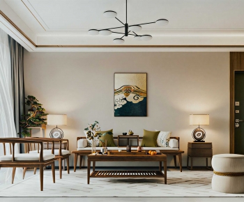 New Chinese Style A Living Room-ID:200844052