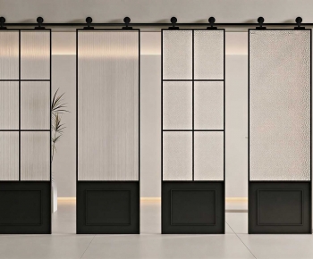 Modern Glass Screen Partition-ID:121634966