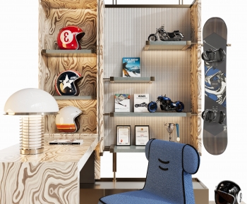 Modern Computer Desk And Chair-ID:480004078