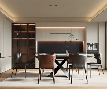 Modern Dining Room-ID:614140033