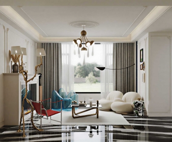 French Style A Living Room-ID:650950916