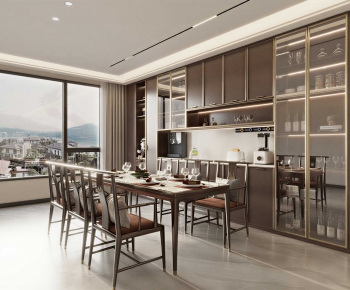 New Chinese Style Dining Room-ID:473984962