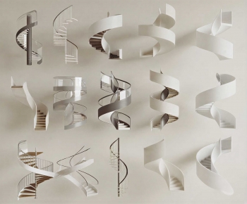 Modern Rotating Staircase-ID:689189484