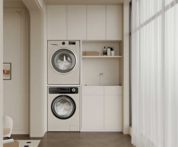 Modern Laundry Cabinet-ID:560059076