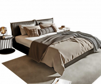 Modern Double Bed-ID:759238962
