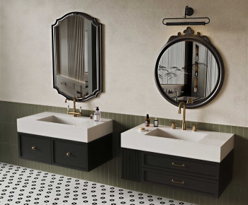 French Style Bathroom Cabinet-ID:691869375