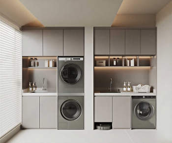 Modern Laundry Cabinet-ID:983727936
