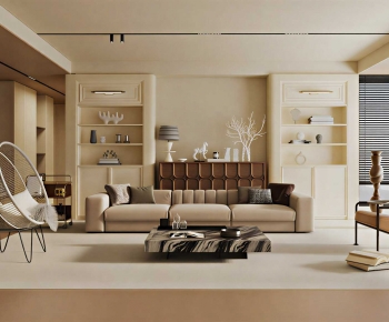 Wabi-sabi Style A Living Room-ID:409231903