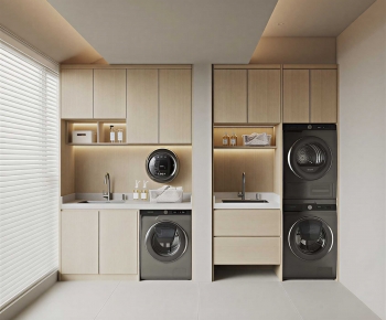Modern Laundry Cabinet-ID:383424048