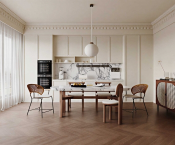 Wabi-sabi Style Dining Room-ID:648820443