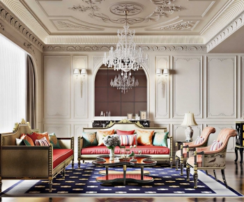 French Style A Living Room-ID:934751031