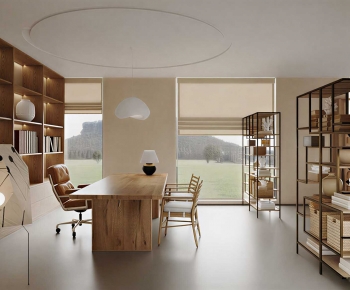 Wabi-sabi Style Study Space-ID:803621058