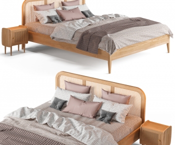 Nordic Style Double Bed-ID:158793935
