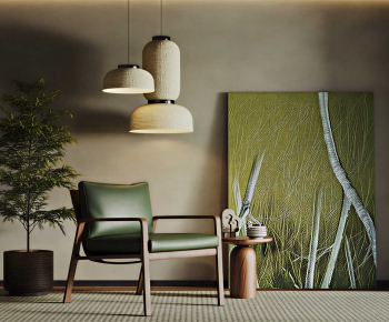 Wabi-sabi Style Lounge Chair-ID:101773021