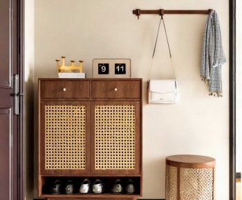 Wabi-sabi Style Shoe Cabinet-ID:843878032