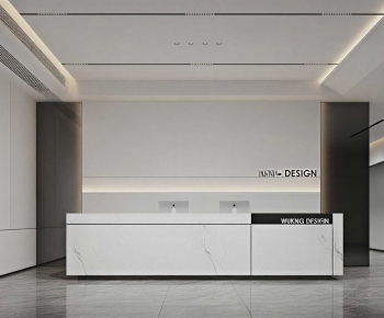 Modern Office Reception Desk-ID:135560999