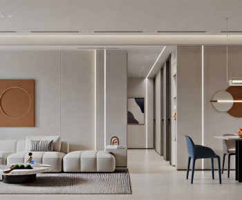 Modern A Living Room-ID:605918883