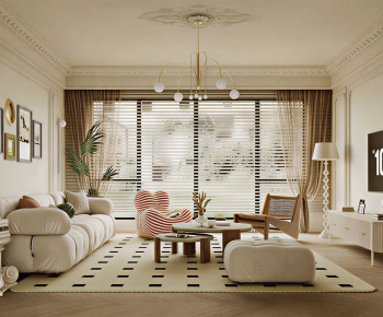 French Style A Living Room-ID:840487002