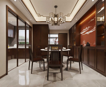 New Chinese Style Dining Room-ID:261398086