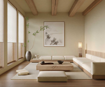 New Chinese Style A Living Room-ID:963110929