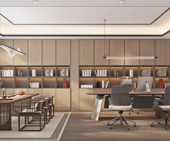 New Chinese Style Manager's Office-ID:428272015