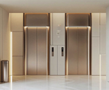 Modern Office Elevator Hall-ID:404978996