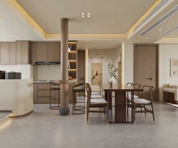 New Chinese Style Dining Room-ID:618963009