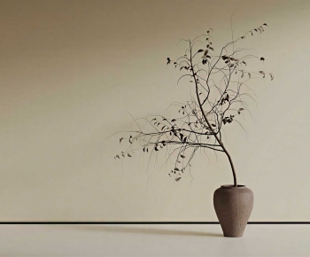 Wabi-sabi Style Ground Green Plant Potted Plants-ID:569322113