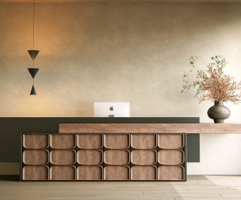 Wabi-sabi Style Reception Desk-ID:230071079